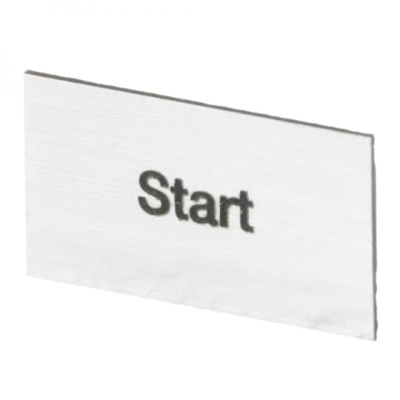ABB MA6-1044 Beschriftungsschild Start, Kunststoff alufarben für CombiLine-Modular und CombiLine-Compact