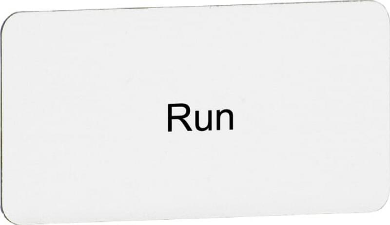 ABB MA6-1054 "RUN", Beschriftungsschild, Texteinlage