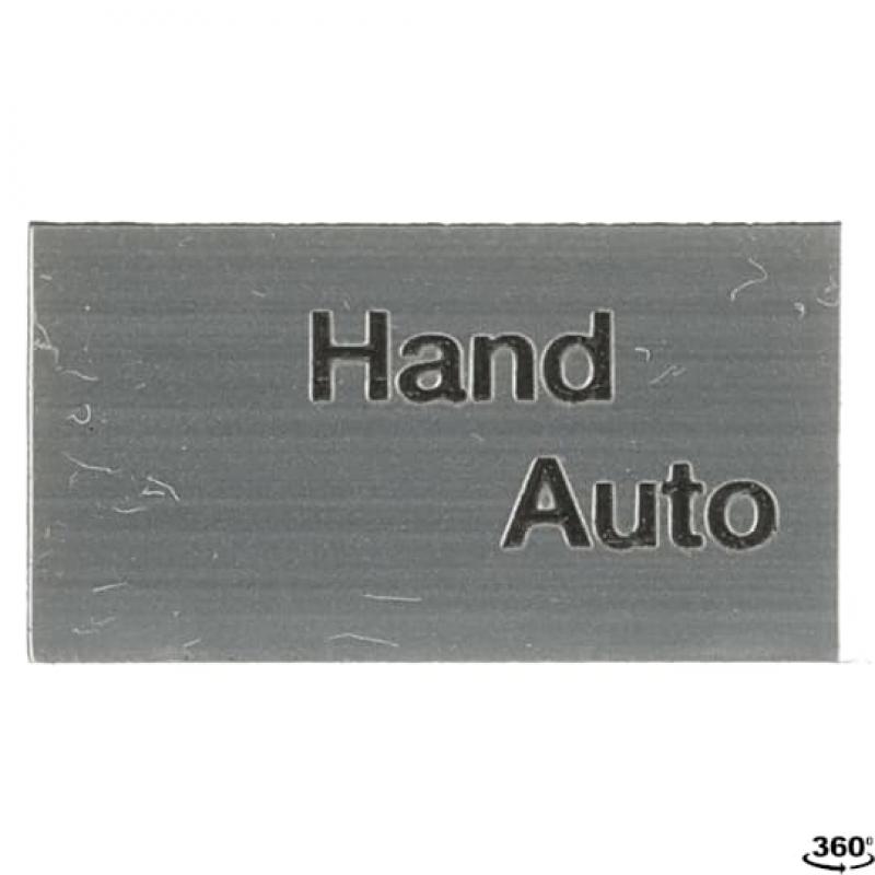 ABB MA6-1079 Beschriftungsschild 2 Positionen, "Hand Auto" Kunststoff schwarz/silber CombiLine-Modular und CombiLine-Compact