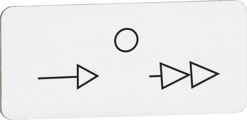 ABB MA6-1191 Texteinlage "-" / "0" / "-", für Schalter mit 3 Schaltstellungen