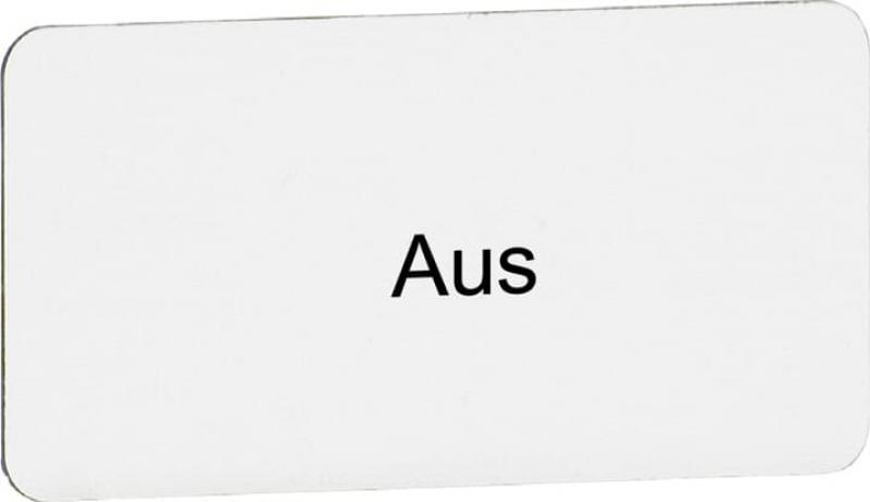 ABB MA8-1038 Beschriftungsschild "Ein", Kunststoff alufarben, CombiLine Modular und -Compact