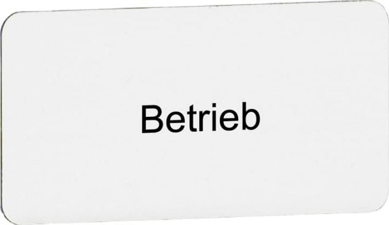 ABB MA8-1054 Beschriftungsschild "Betrieb", Kunststoff alufarben CombiLine Modular und -Compact