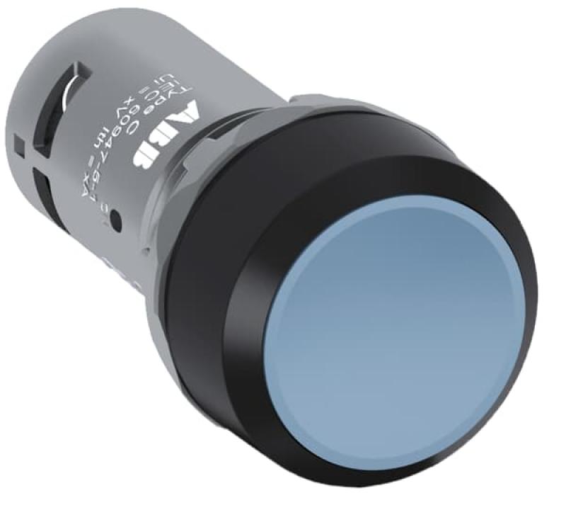 ABB CP2-10L-11 Drucktaster, rastend, flach, blau, 1 Schließer +1 Öffner