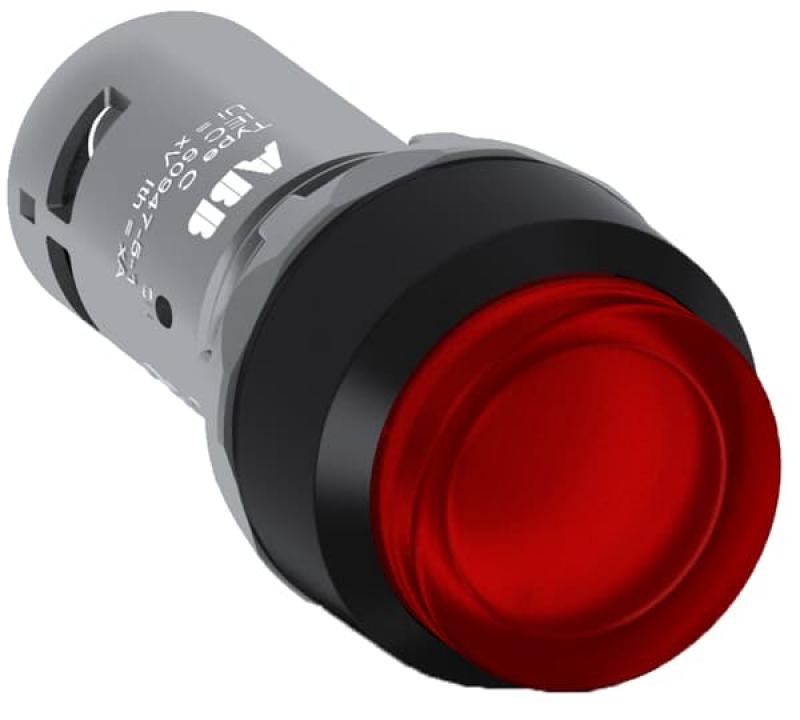 ABB CP3-13R-10 Leuchtdrucktaster rot, 1 Schließer rot hoch tastend LED 230V AC/DC