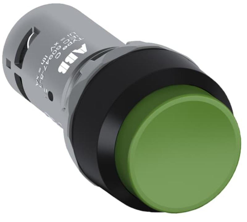 ABB CP4-10G-11 Drucktaster, rastend, hoch, grün, 1 Schließer +1 Öffner