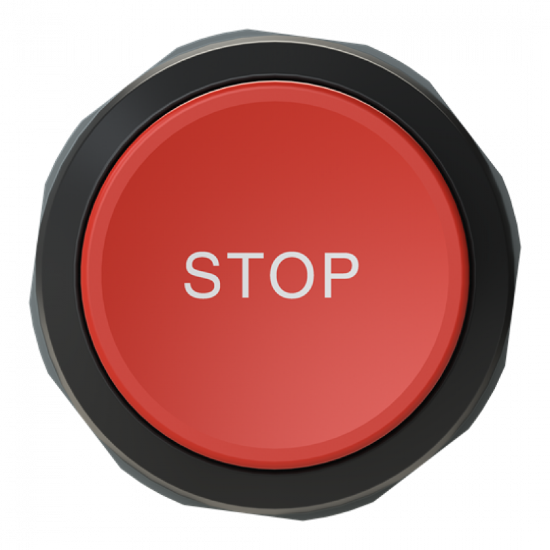 ABB CP9-1018 Drucktaster,rot,Stop, 1 Schließer + 1 Öffner