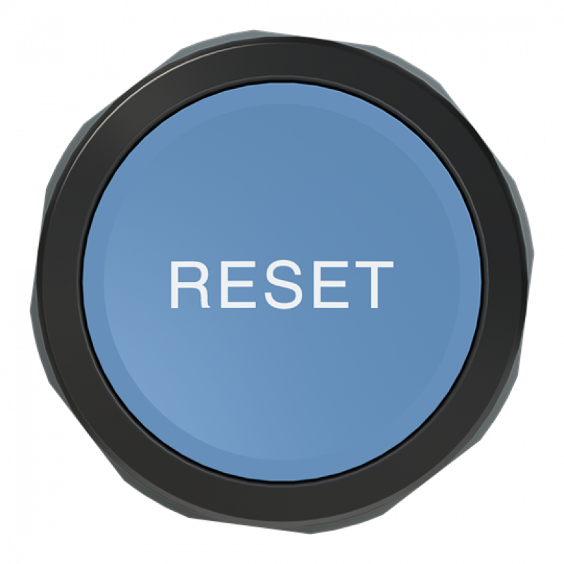 ABB CP9-1021 Drucktaster,blau,Reset, 1 Schließer + 1 Öffner