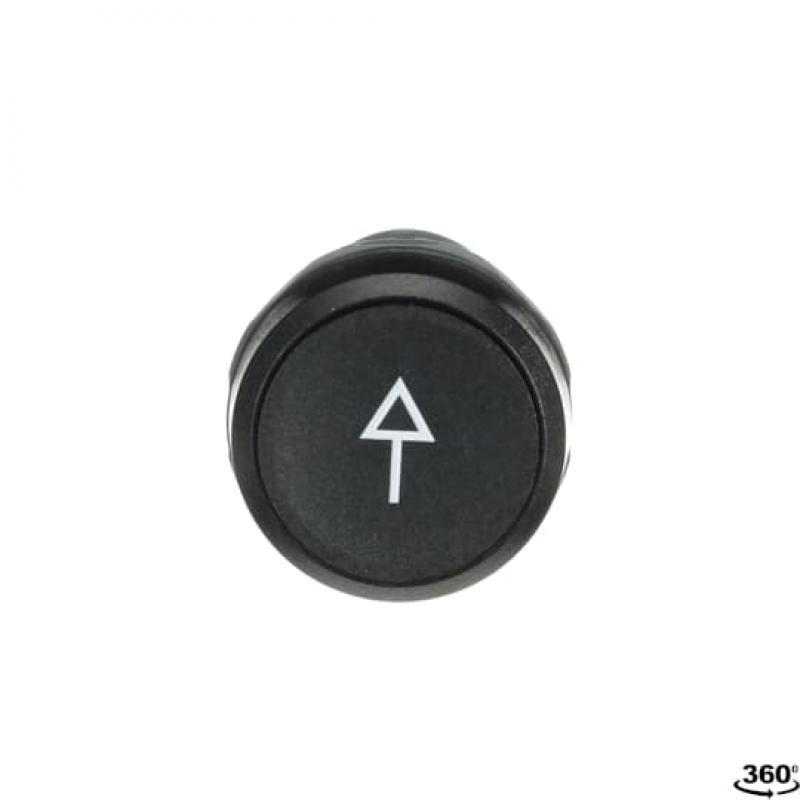 ABB CP9-1032 Drucktaster tastend flach, Taste schwarz mit Pfeil weiss, 2S, CombiLine-Compact
