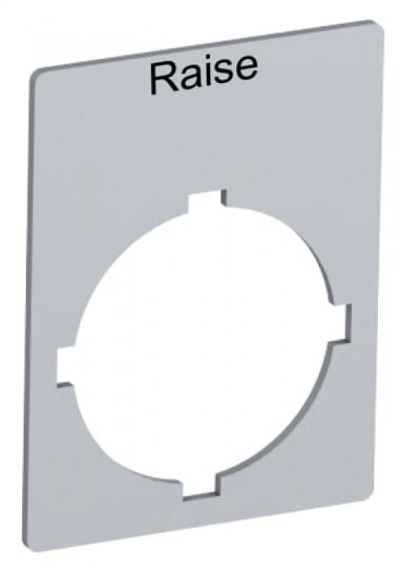 ABB Accessories Textschild "Raise", für Schalter mit 1 Schaltstellung