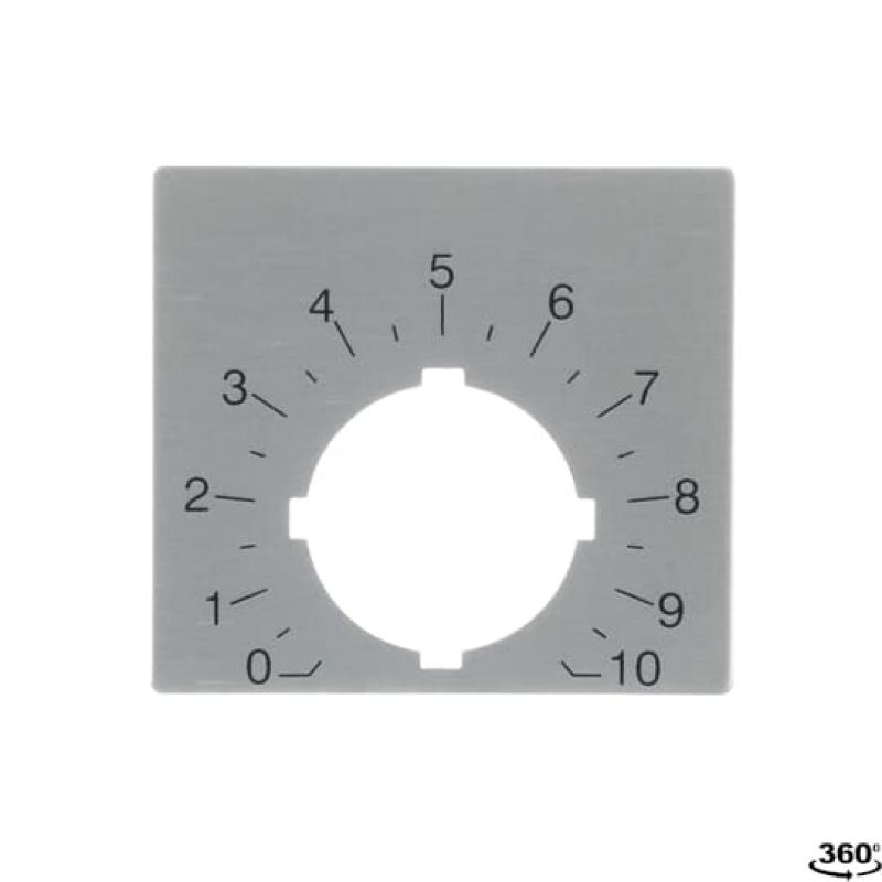 ABB Legend plate for potentiometer, 48.5x44, SK615562-88 Beschriftungsschild Poti, Skala 0 - 10