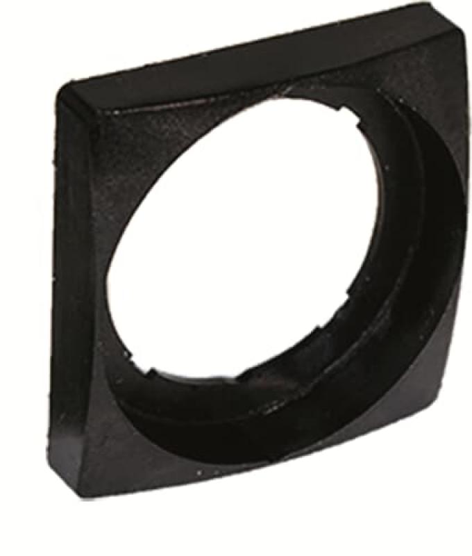 ABB Square Bezel Accessories Frontring quadratisch schwarz, Kunststoff