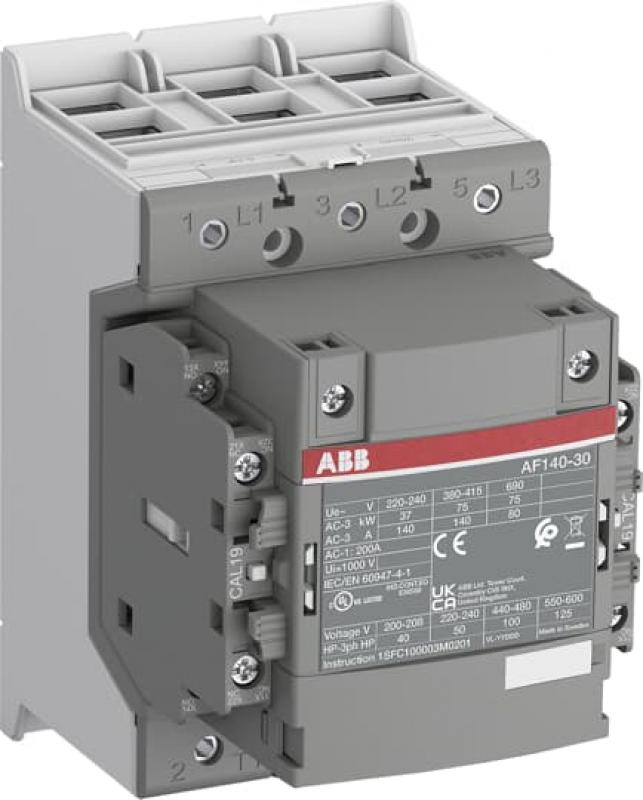 ABB AF140-30-22-42 Schütz, 75 kW, 110-120 V 50/60 Hz, Kabelkäfigklemmen-Anschluss fast operation coil