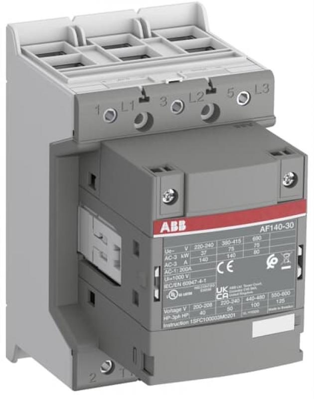 ABB AF140-30-00-43 Schütz, 75 kW, 220-240 V 50/60 Hz, Kabelkäfigklemmen-Anschluss fast operation coil