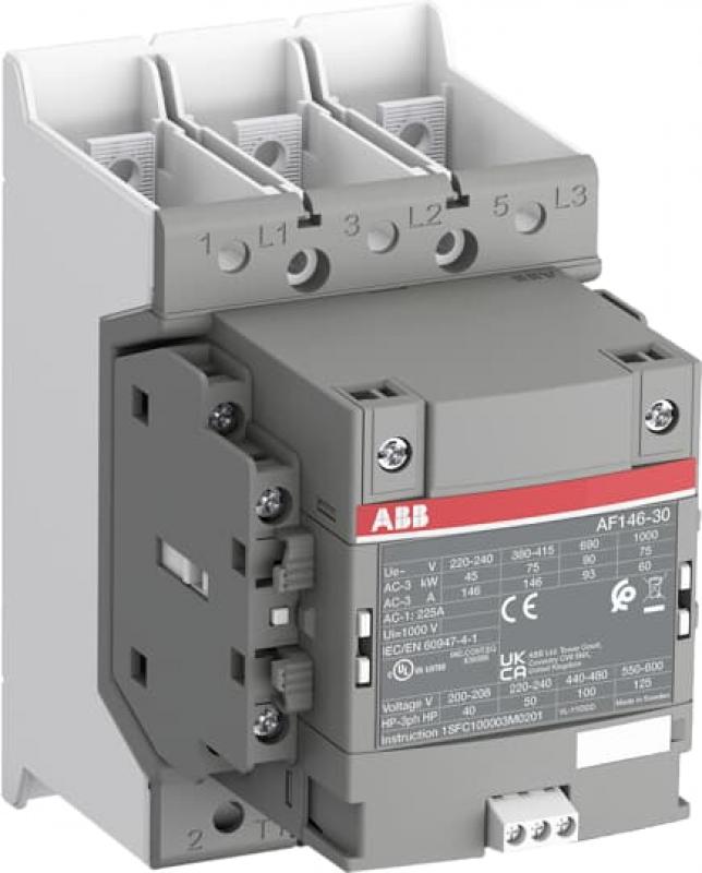 ABB AF146-30-22B-32 Schütz, 75 kW, 48-130 V 50/60 Hz / DC, Schienenanschlüsse