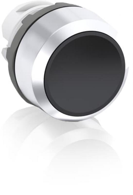 ABB MP9-1235 Drucktaster schwarz "O", flach-tastend, Frontring:, Kunststoff verchromt nicht beleuchtbar