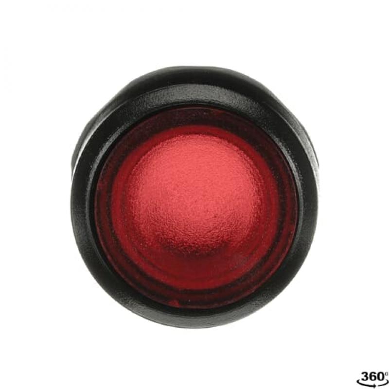 ABB MP9-1244 Leuchtdrucktaster rot "AUS", flach, tastend, Frontring:, Kunststoff schwarz beleuchtbar