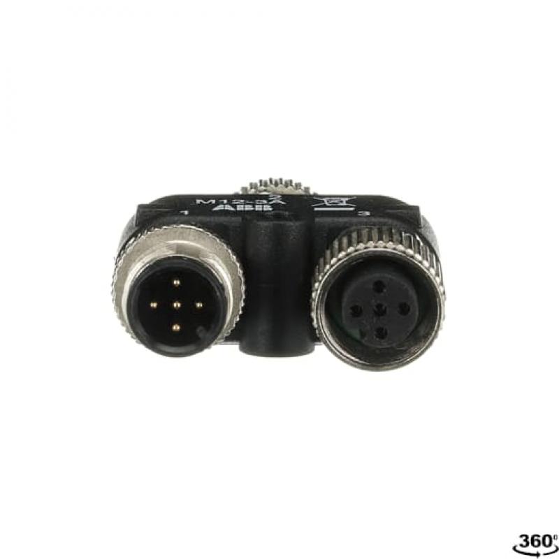 ABB M12-3A Y-Stecker mit M12-Anschlüssen für Serienschaltung von Unfallschutzkomponenten wie Lichtschranken, EDEN Not-Halt-Tastern, Schaltleisten