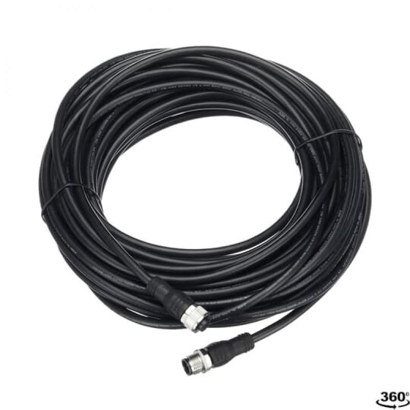 ABB M12-C1612 M12-Kabel 16 m, geschirmt gerade, 5 x 0.34 mm² und Abschirmung und M12-Stiftstecker mit Abschirmung auf Stift 3 (0 V DC)