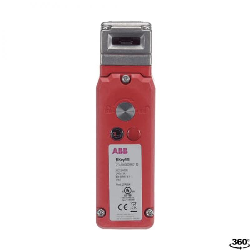 ABB MKey9M 24VDC Sicherheitsschalter, Standardbetätiger, 24 V DC, Prozessschutz, Edelstahlkopf Zuhaltekraft 2.000 N