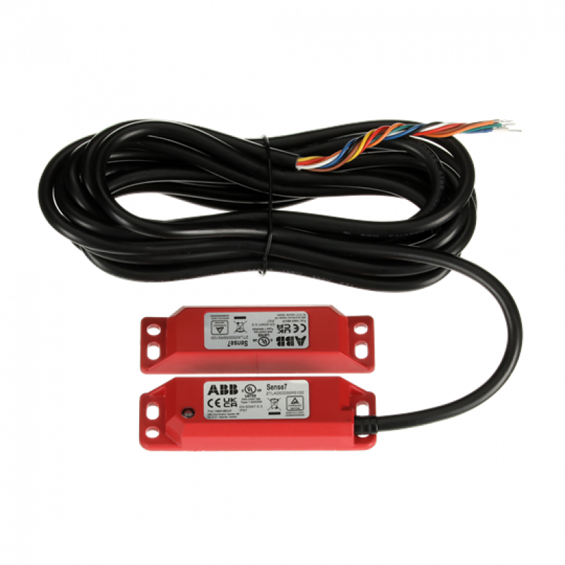 ABB Sense7 5M Sicherheitsschalter 2 Öffner + 1 Schließer , Kabel 5 m, LED Schalter aus Kunststoff