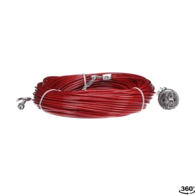 ABB 50m Wire kit SS Seilzugset aus Edelstahl 50 m Seil, 20 x Augenschrauben 1 x Spanner / Greifer 1 x Inbusschlüssel