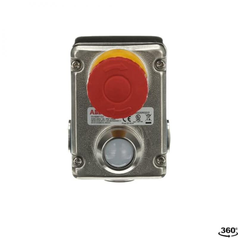 ABB EstrongZ LED Not-Halt-Taster 2 Öffner + 2 Schließer, M20, LED