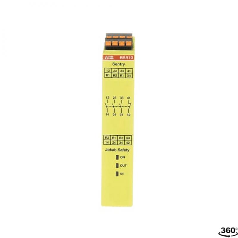 ABB Sentry BSR10P SAFETY RELAY Erweiterungsrelais 24 V DC Relaisausgänge 3 Schließer+1 Öffner Betriebsspannung 24 V DC