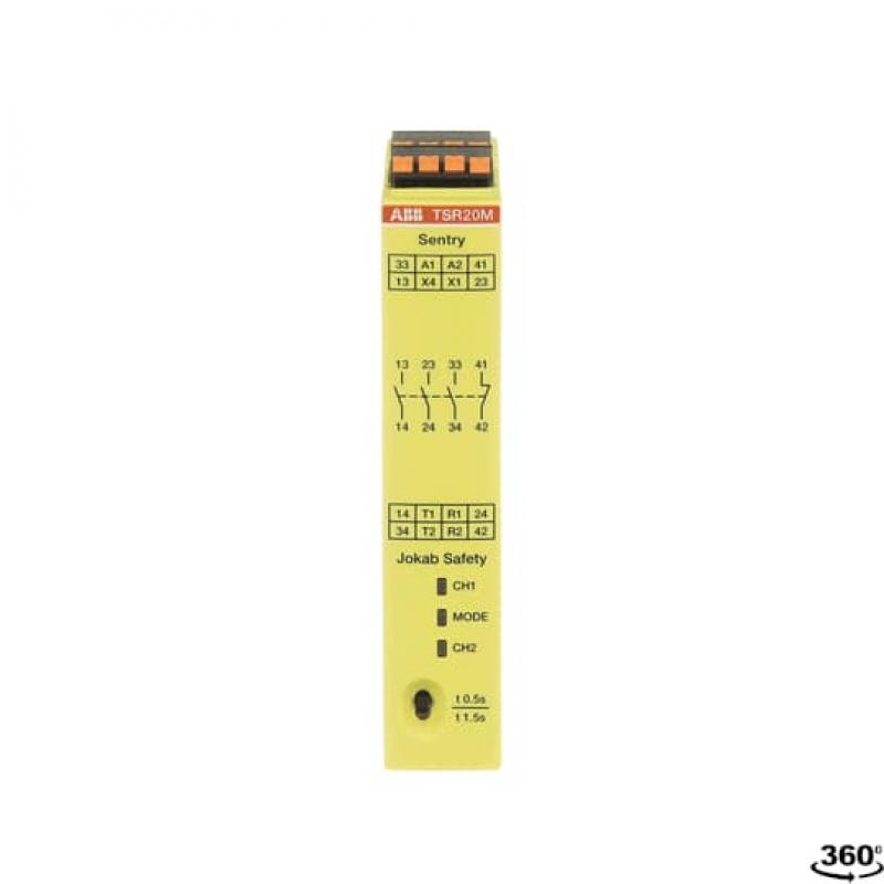 ABB Sentry TSR20MP SAFETY TIMER RELAY Relaisausgänge 3 NO+1 NC, 85-265 V AC/120-375 V DC