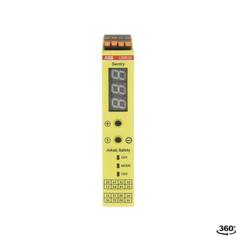 ABB Sentry USR22P SAFETY UNIVERSA RELAY Relaisausgänge 2 NO+ 2 NO delayed, Betriebsspannung 24 VDC