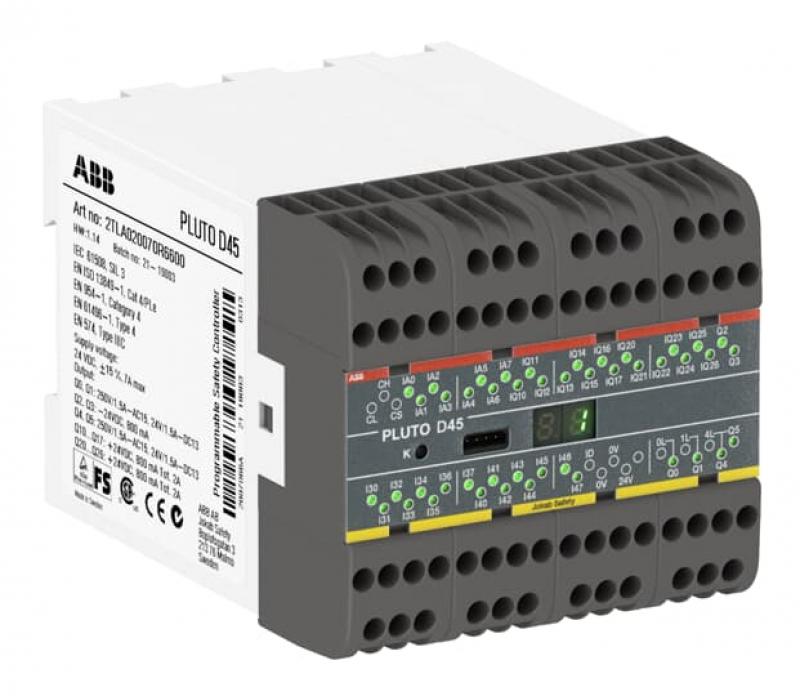 ABB Pluto D45 (Harsh Env) Sicherheits-SPS für raue Umgebung, 8 Analogeingänge, 4 Zähleingänge