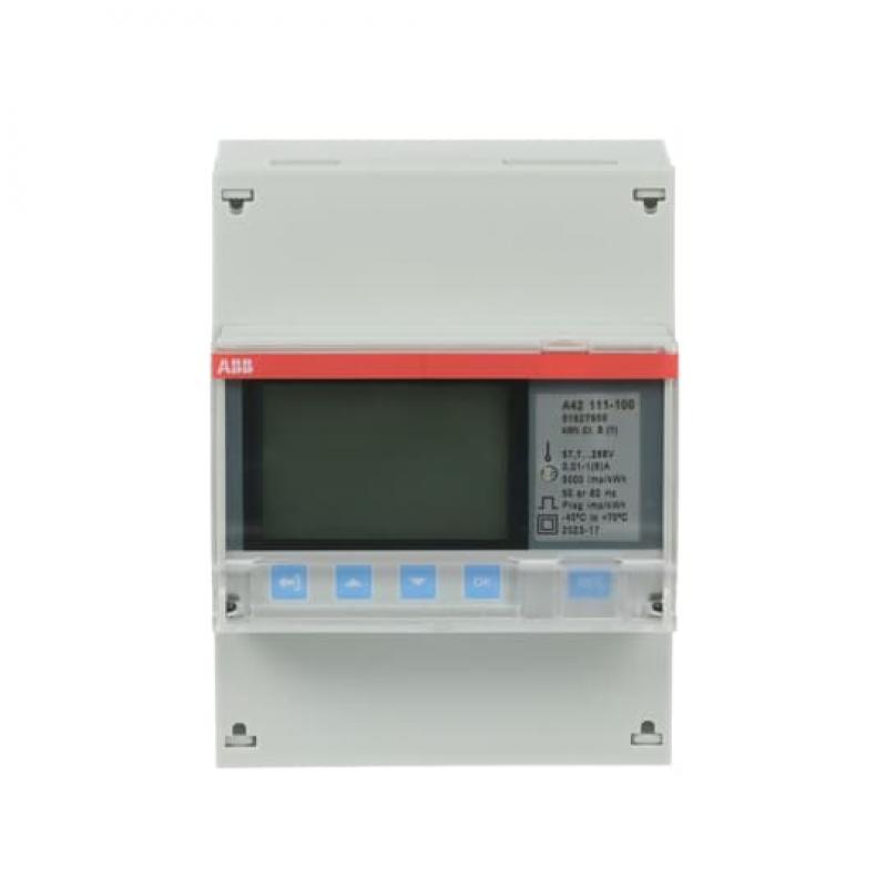 ABB A42 111-100 Messwandlerzähler „Stahl“, 1 Phase, Wandleranschluss 6A