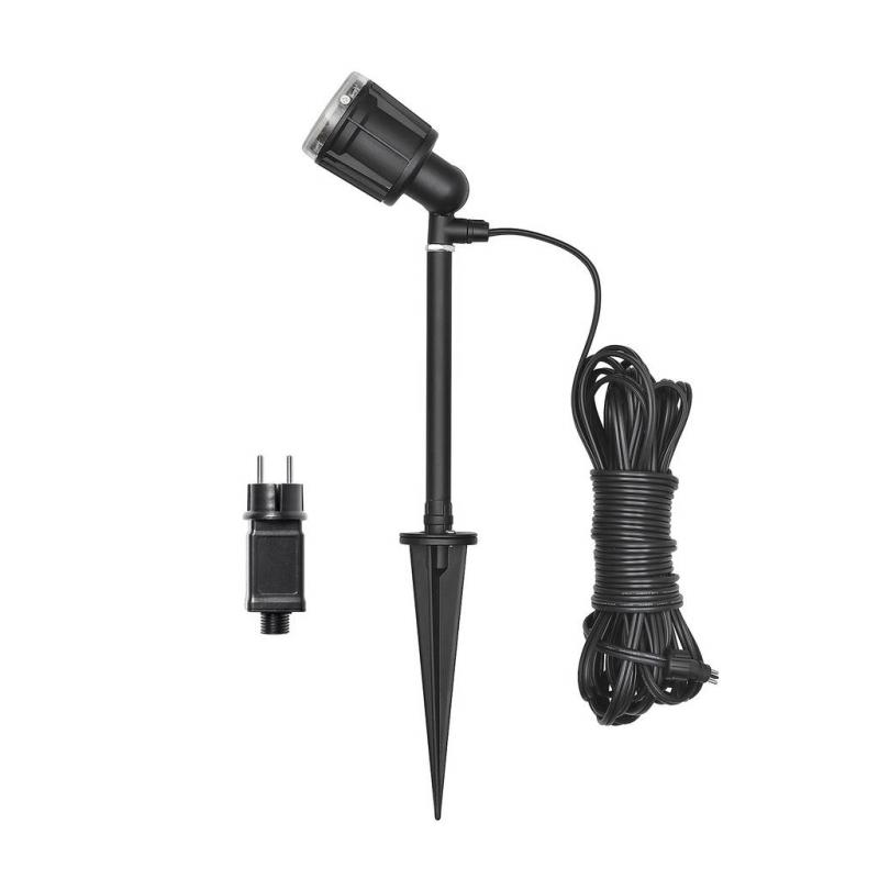 Konstsmide 7443-000 Amalfi LED Erdspießleuchte schwarz lackiertes Aluminium, Kunststoff