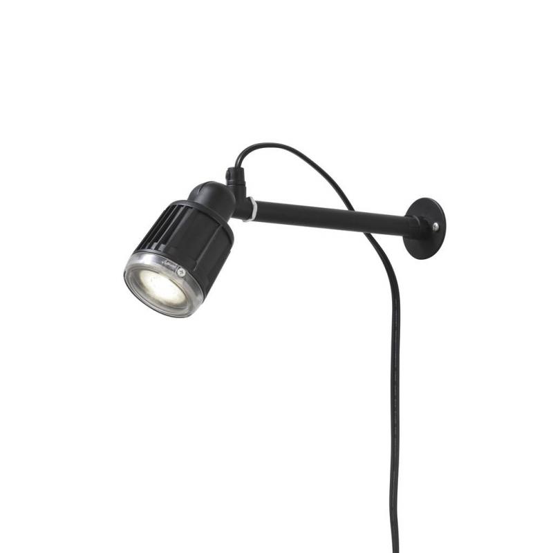 Konstsmide 7443-000 Amalfi LED Erdspießleuchte schwarz lackiertes Aluminium, Kunststoff