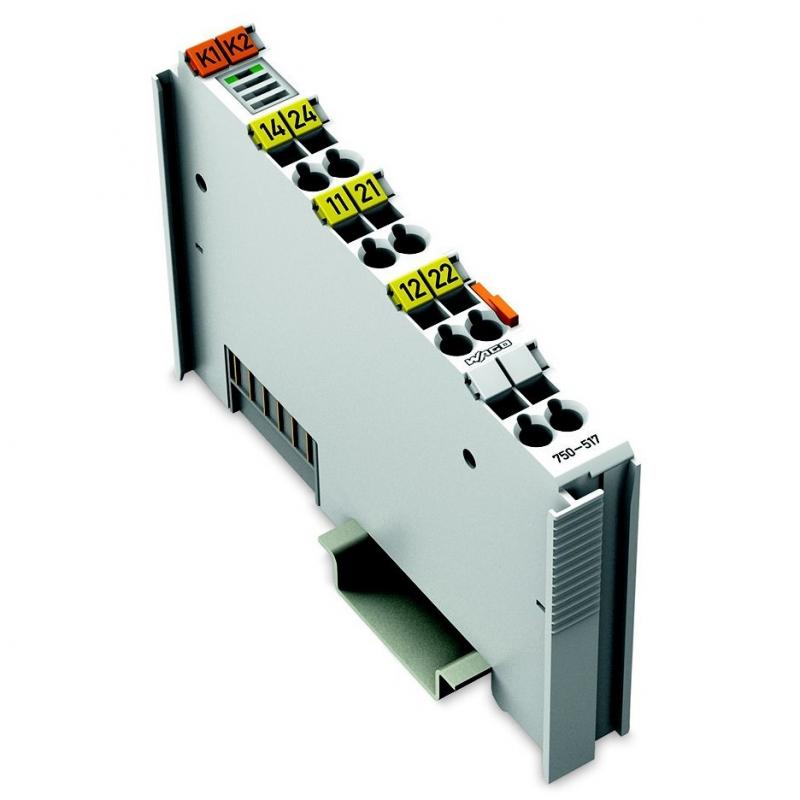 WAGO 750-517 Relaisausgangsklemme 2-Kanal AC 250 V 1 A potentialfrei