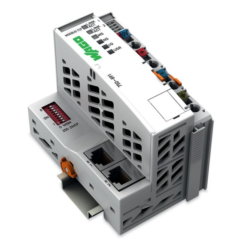 WAGO 750-891 Controller Modbus TCP 4. Generation | 2 x Ethernet | IEC 61131-3 Steuerung