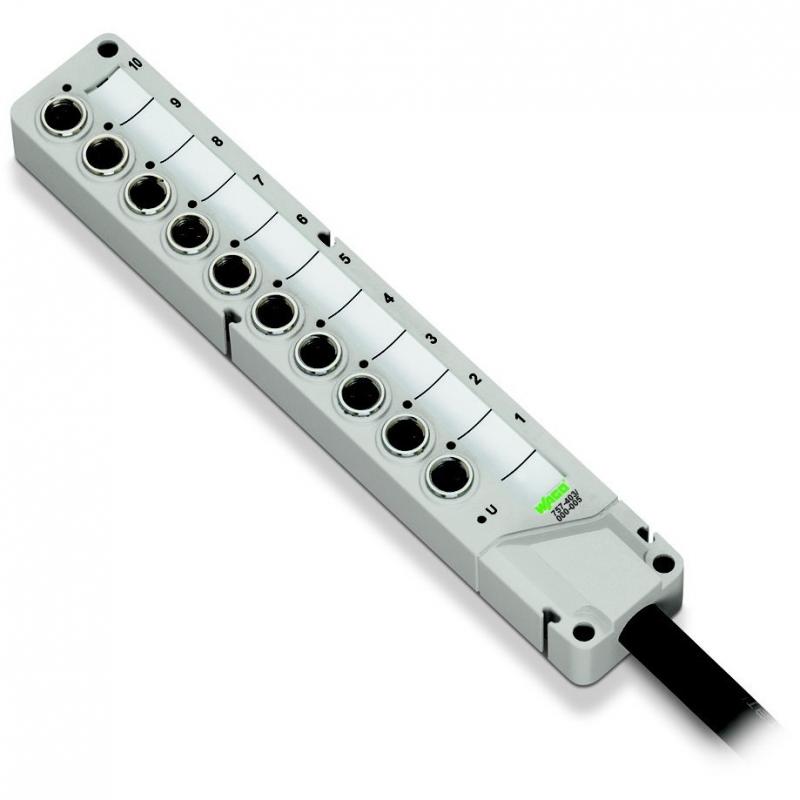 WAGO 757-443/000-005 Sensor-/Aktor-Verteilerbox M8 4-fach 5 m