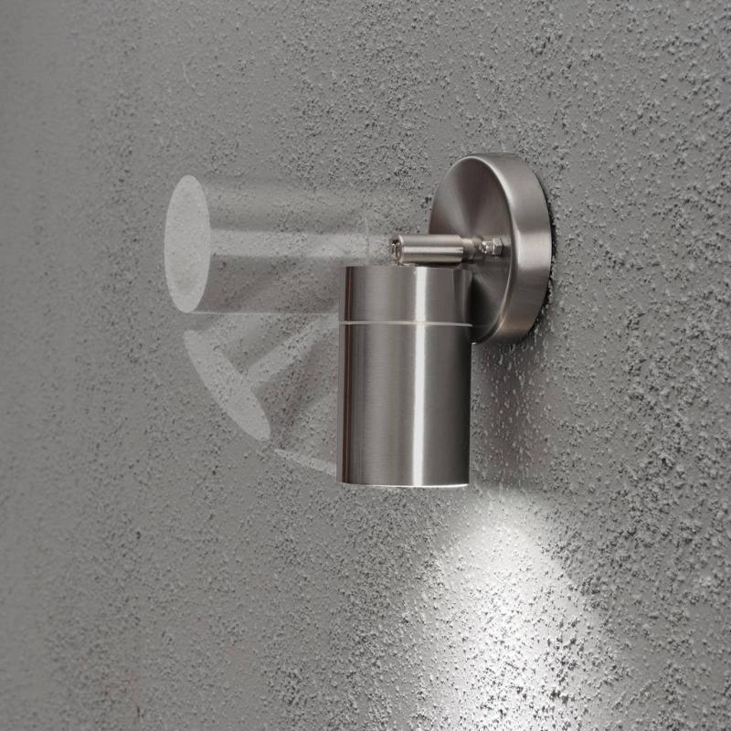 Konstsmide 7598-000 Modena Wandspot Edelstahl 304, klares Glas