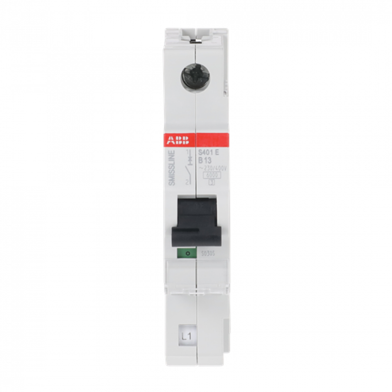 ABB S401E-B13 Sicherungsautomat B-Char., 13 A, 6 kA, 1P, steckbar