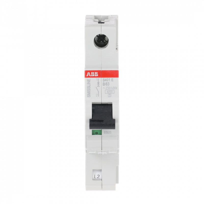 ABB S401E-B63 Sicherungsautomat B-Char., 63 A, 6 kA, 1P, steckbar