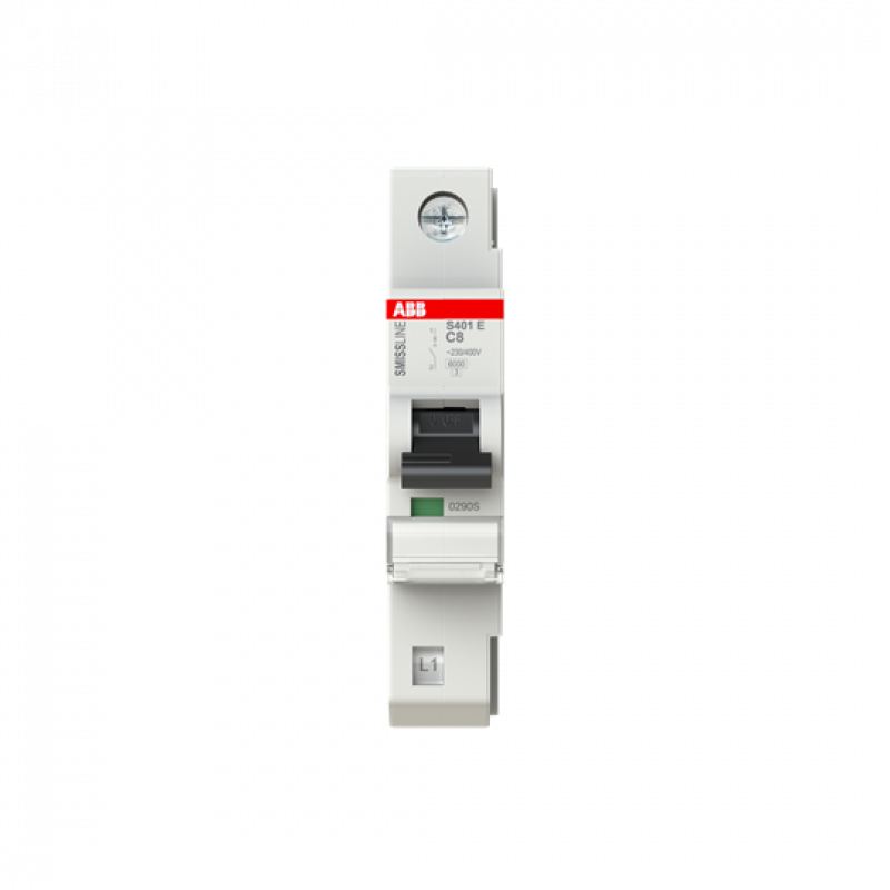 ABB S401E-C8 Sicherungsautomat C-Char., 8 A, 6 kA, 1P, steckbar