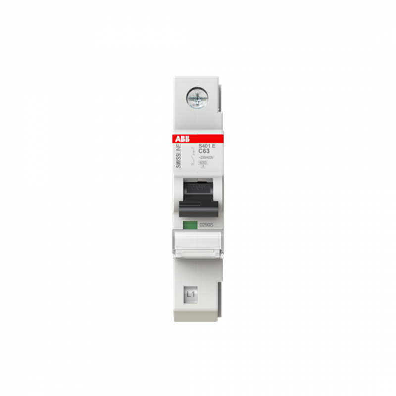 ABB S401E-C63 Sicherungsautomat C-Char., 63 A, 6 kA, 1P, steckbar