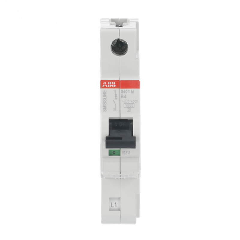 ABB S401M-B4 Sicherungsautomat B-Char., 4 A, 10 kA, 1P, steckbar