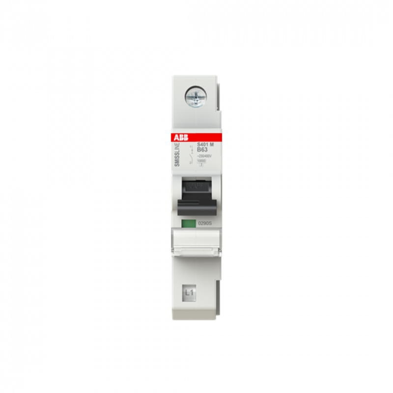 ABB S401M-B63 Sicherungsautomat B-Char., 63 A, 10 kA, 1P, steckbar