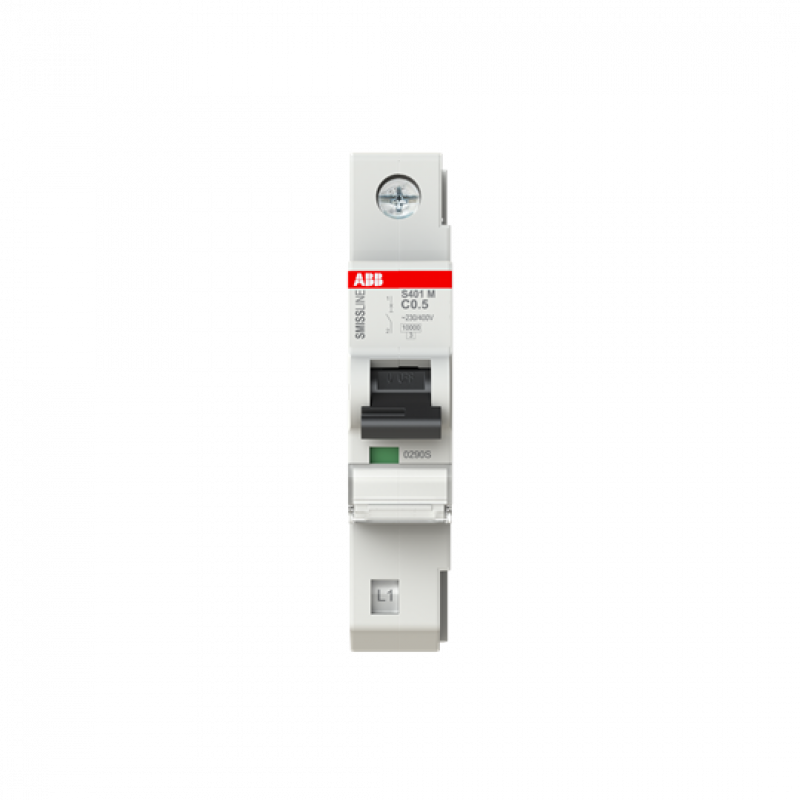 ABB S401M-C0.5 Sicherungsautomat C-Char., 0.5 A, 10 kA, 1P, steckbar