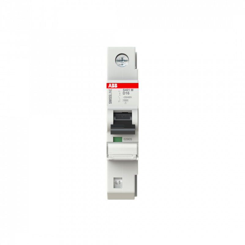ABB S401M-D16 Sicherungsautomat D-Char., 16 A, 10 kA, 1P, steckbar