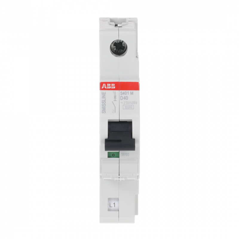 ABB S401M-D40 Sicherungsautomat D-Char., 40 A, 10 kA, 1P, steckbar