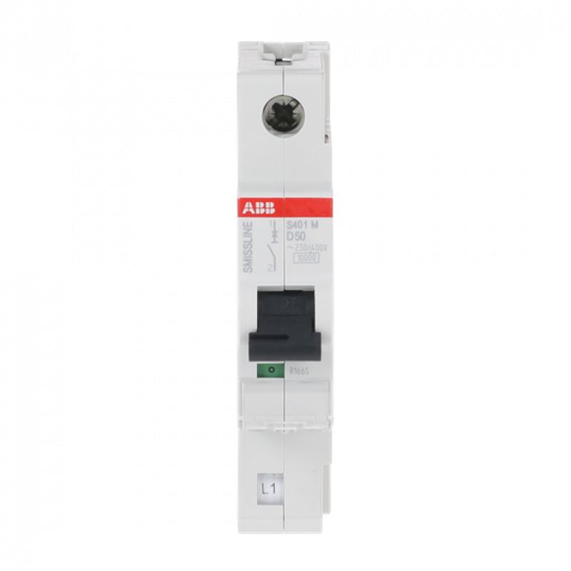 ABB S401M-D50 Sicherungsautomat D-Char., 50 A, 10 kA, 1P, steckbar
