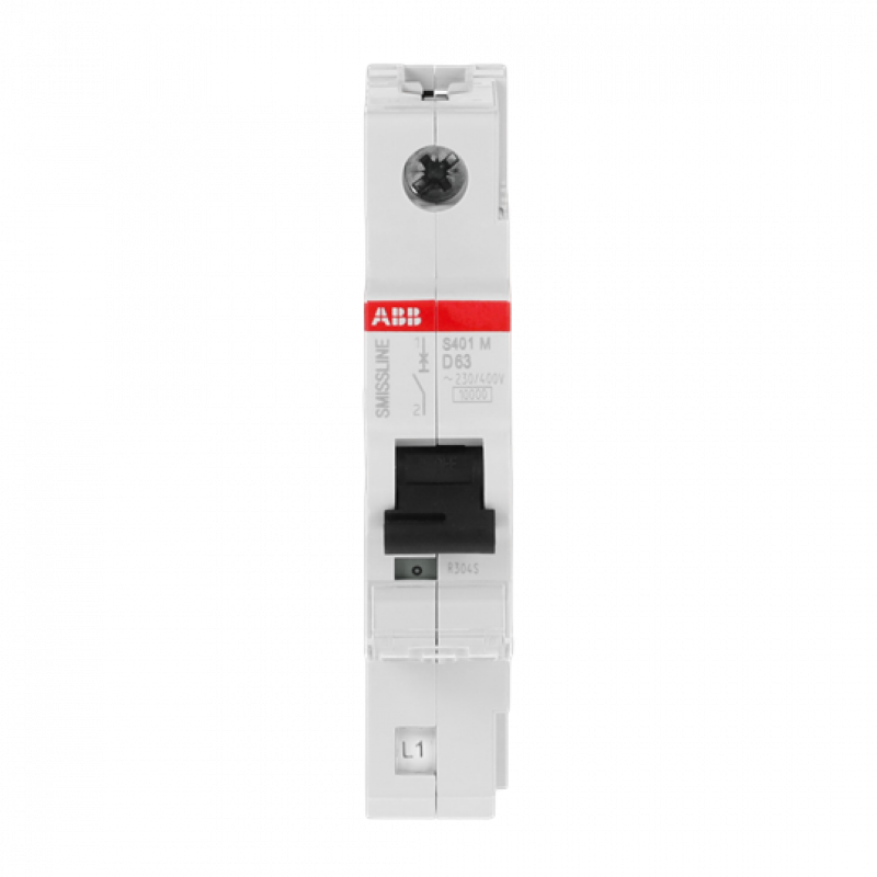 ABB S401M-D63 Sicherungsautomat D-Char., 63 A, 10 kA, 1P, steckbar