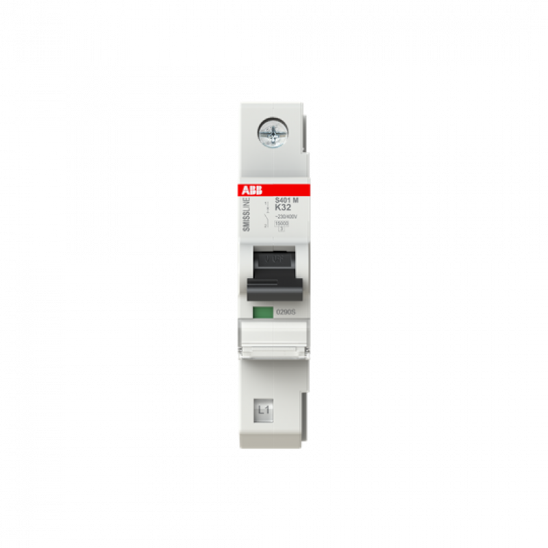 ABB S401M-K32 Sicherungsautomat K-Char., 32 A, 10 kA, 1P, steckbar
