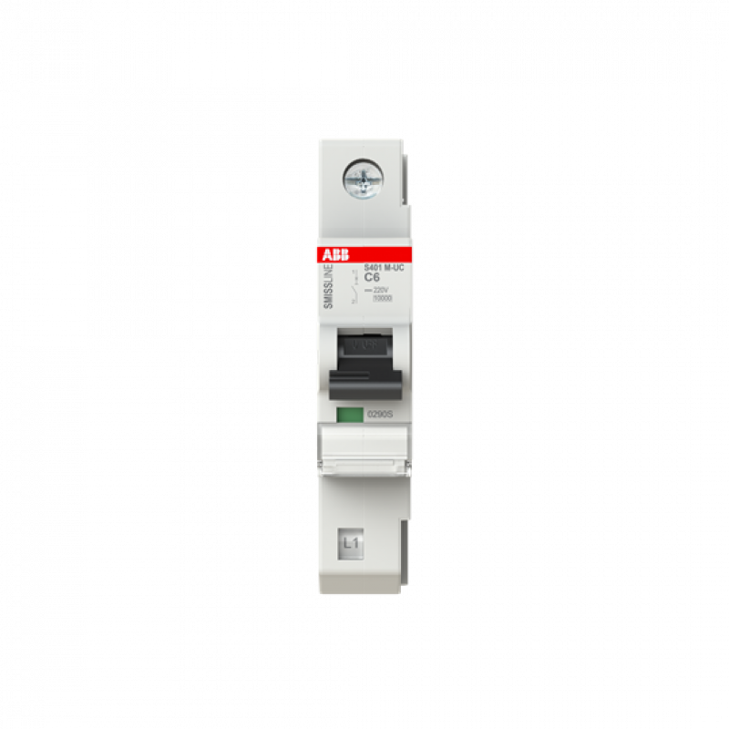 ABB S401M-UCC6 Sicherungsautomat C, 6 A, 125 V DC, 1P, 10 kA